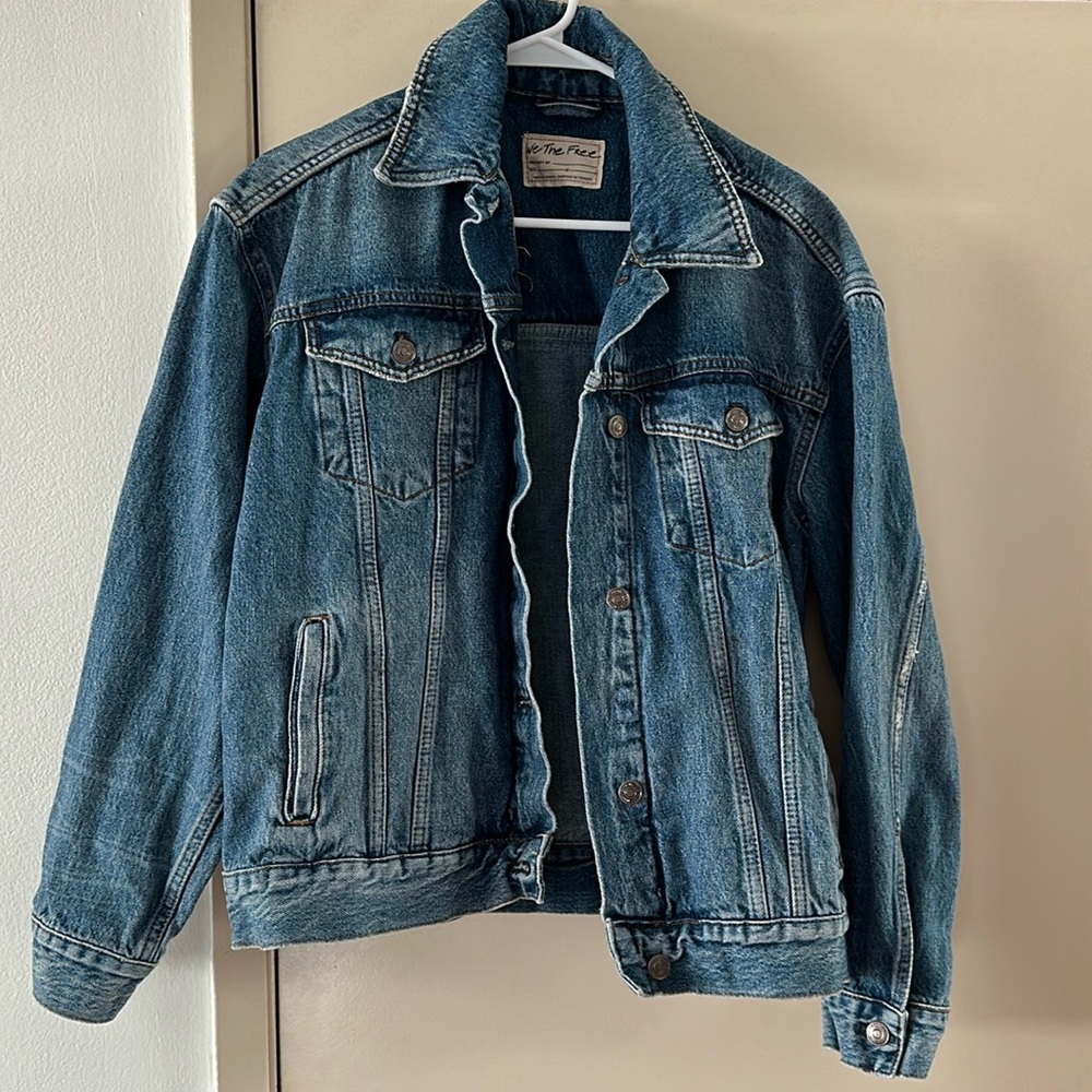 Free People Blue Jean Jacket